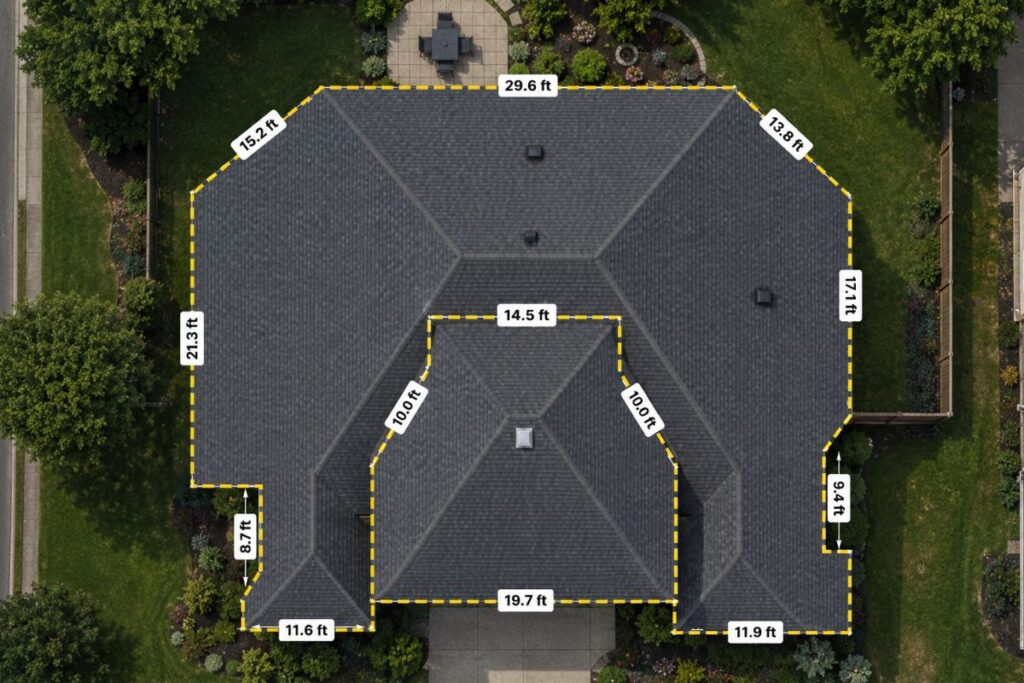 How to Measure a Roof for Shingles - Aerial Measurement Report